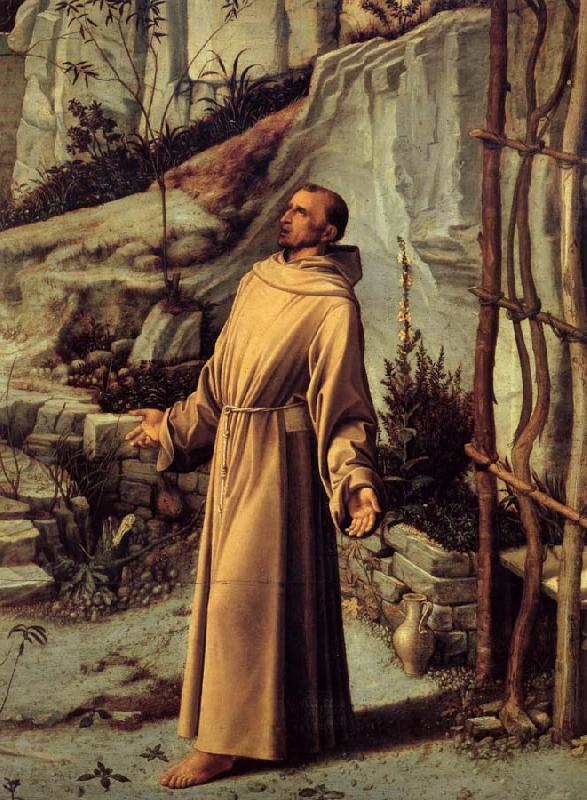 BELLINI, Giovanni Details of St.Francis in the desert